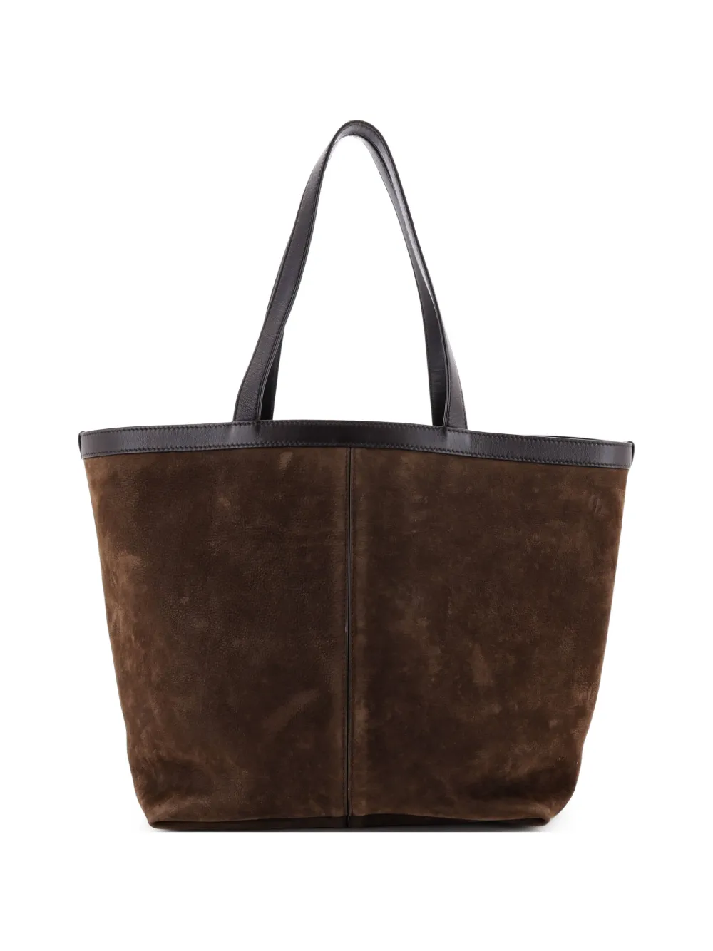 Bottega Veneta Pre-Owned Flip Flap Nubuck with Intrecciato Leather Medium tote bag - Brown