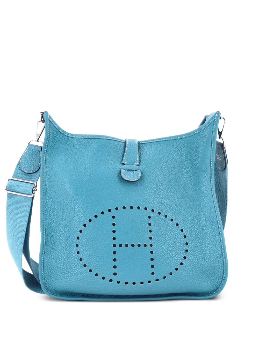 Hermès Pre-Owned Evelyne Bag Gen III Clemence GM Umhängetasche - Blau