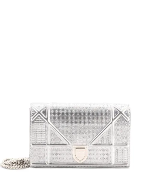 Christian Dior Pre-Owned Diorama Wallet on Chain Cannage Embossed Calfskin clutch bag