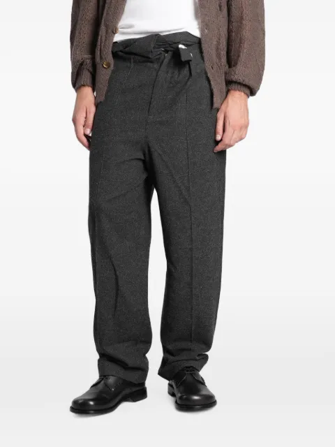 Magliano Nodo foldover waist straight-leg trousers