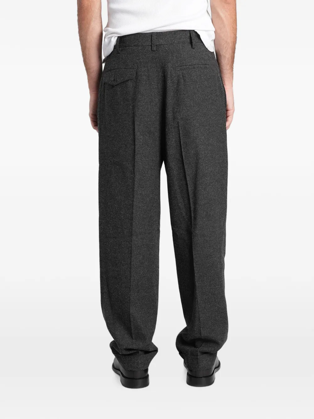 Magliano Straight broek met omgeslagen taille Grijs