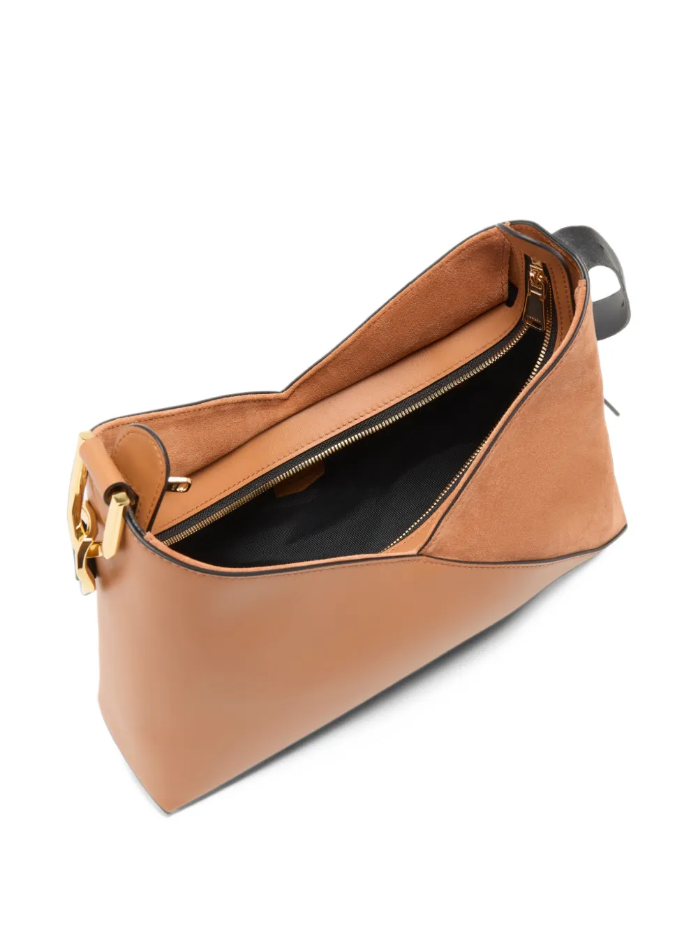 Lancel M Pagode braided-handle shoulder bag Bruin