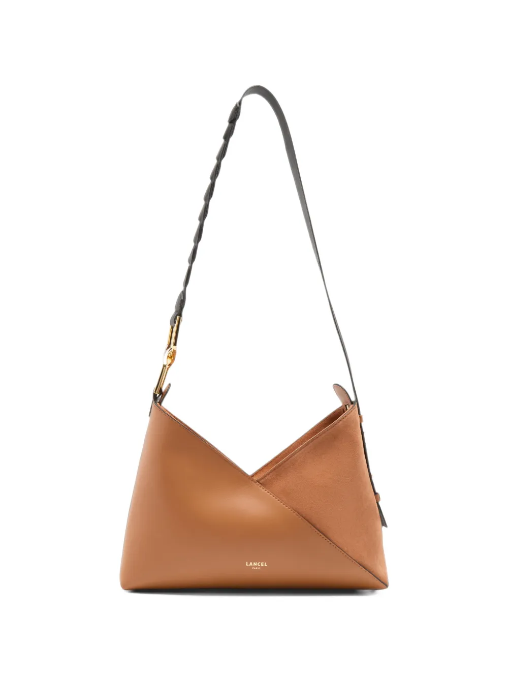 Lancel M Pagode braided-handle shoulder bag Bruin