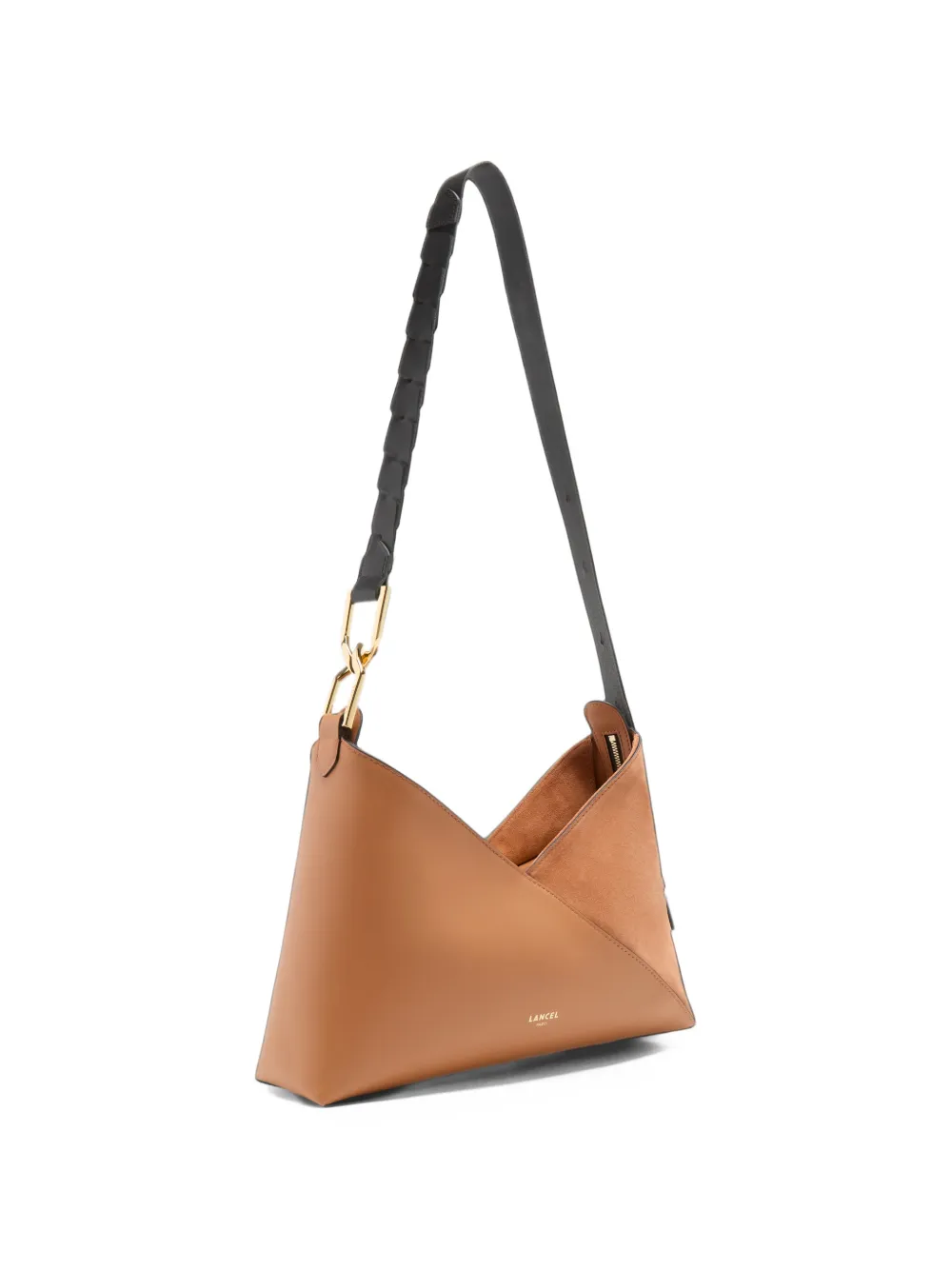 Lancel M Pagode braided-handle shoulder bag Bruin