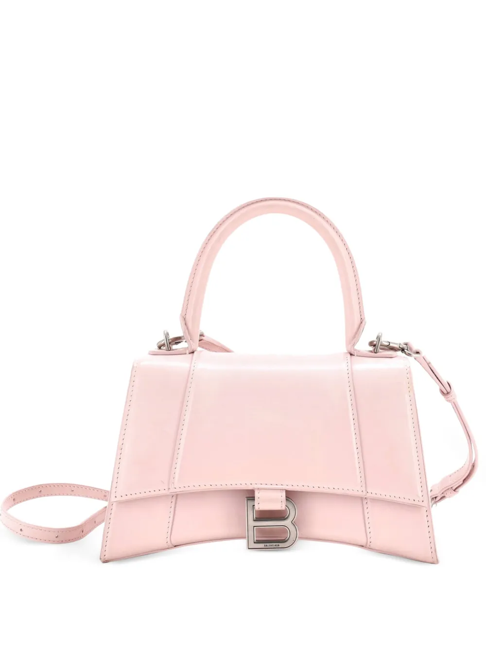 Balenciaga Pre-Owned Kleine Hourglass Satchel-Tasche aus Leder - Rosa