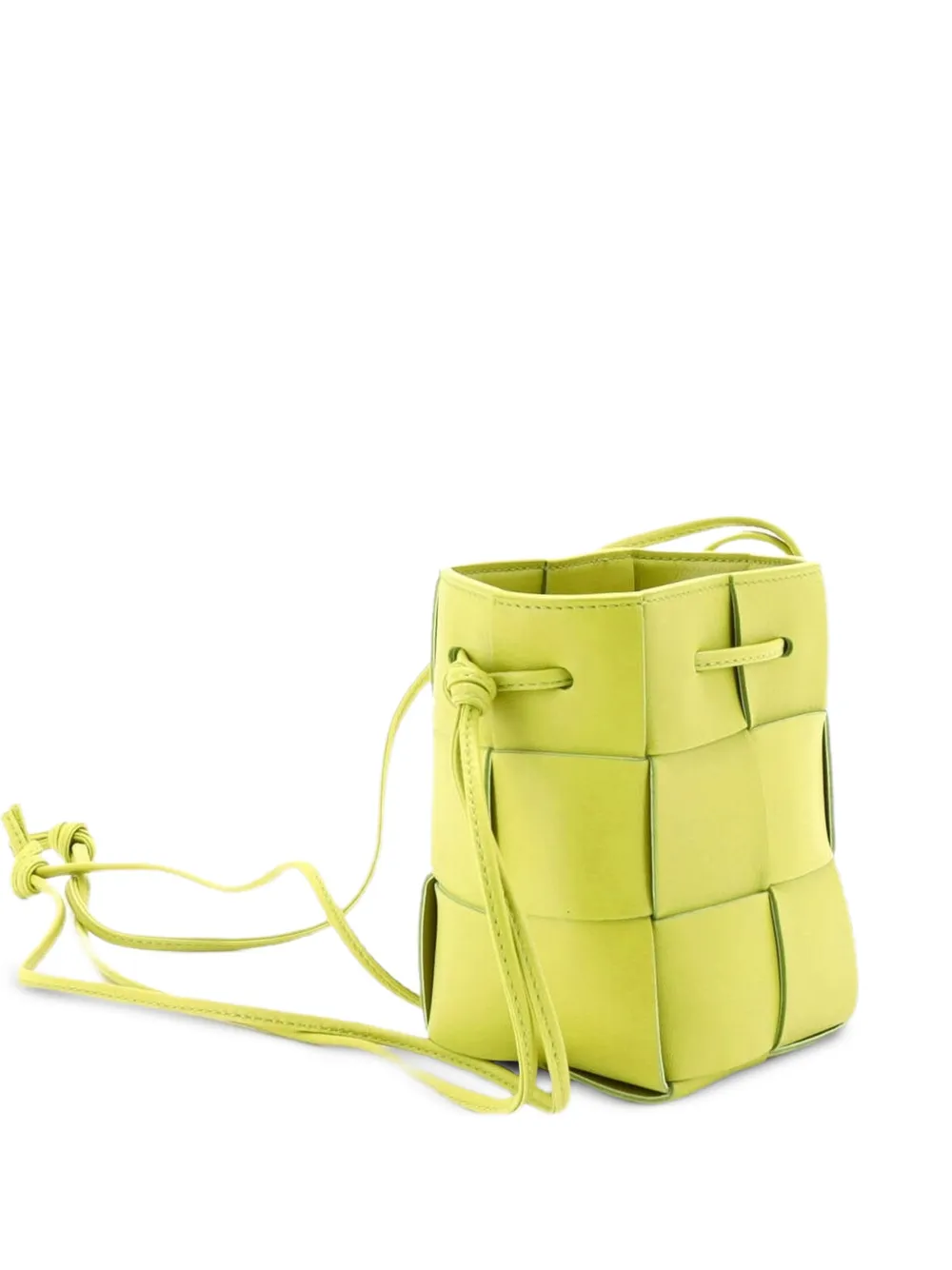 Bottega Veneta Pre-Owned Mini Cassette Intrecciato Beuteltasche - Gelb