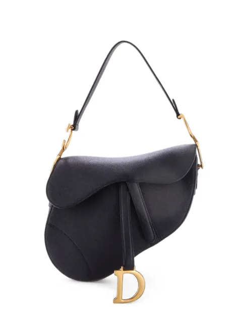 Christian Dior Pre-Owned Saddle Handbag Leather Medium shoulder bag