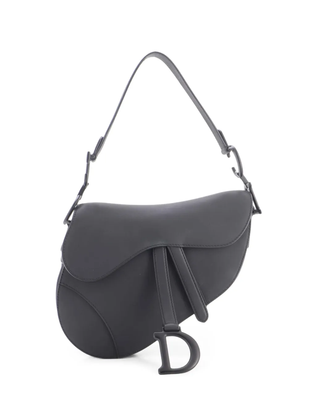 Christian Dior Pre-Owned Mittelgroße Ultra Matte Saddle Handtasche Schultertasche - Schwarz