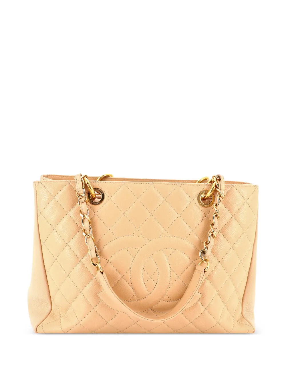 CHANEL Pre-Owned Grand Shopping Quilted Caviar tote bag - Toni neutri