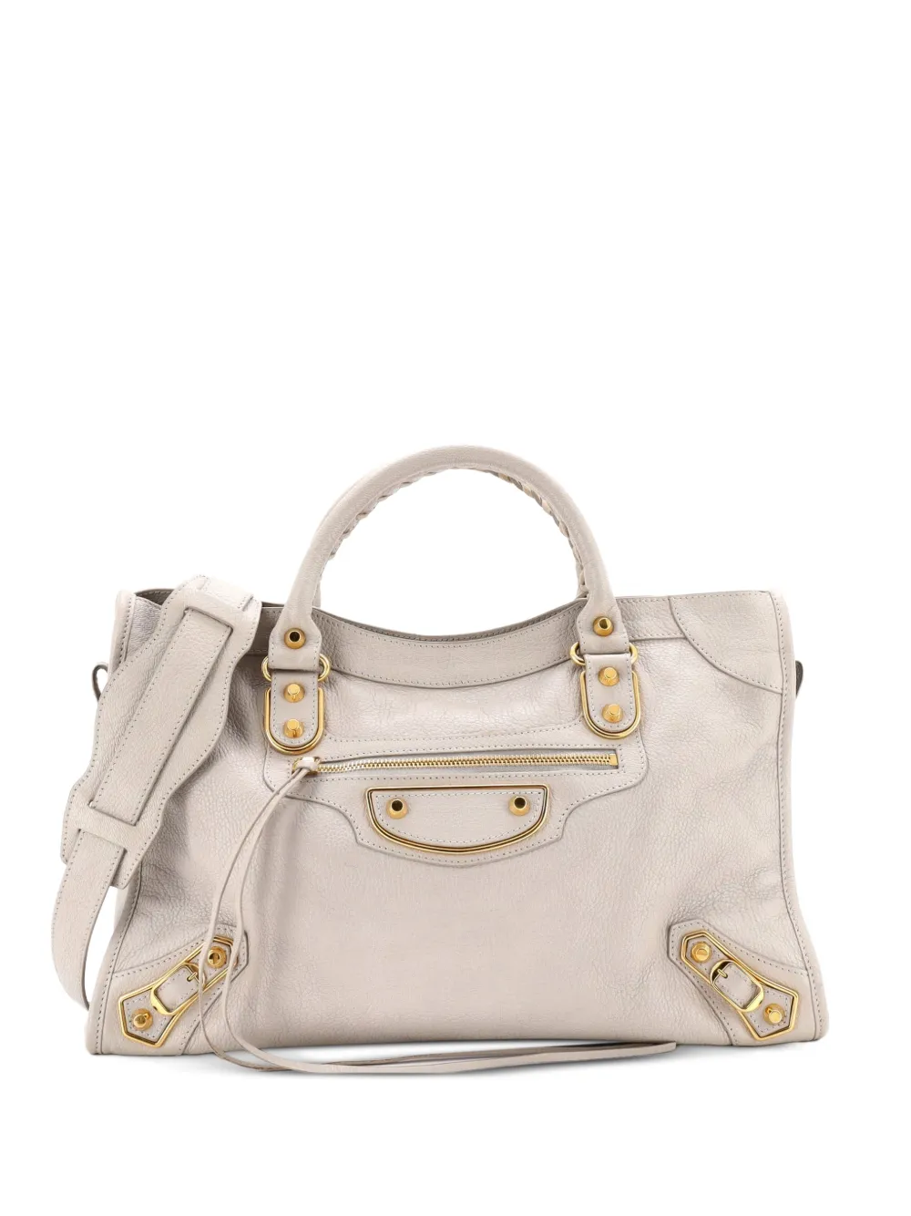 Balenciaga Pre-Owned Mittelgroße City Classic Edge Satchel-Tasche - Grau