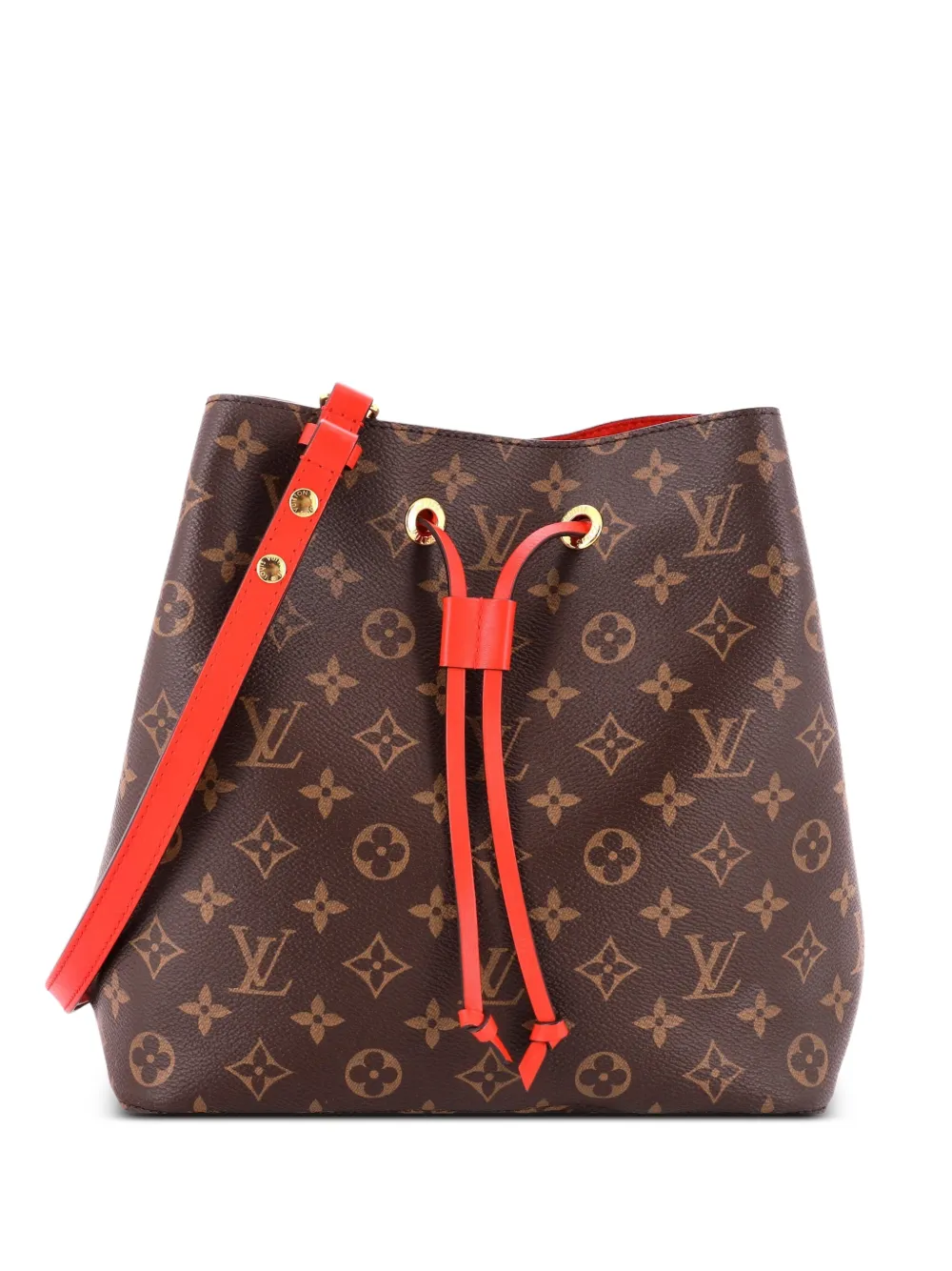 Louis Vuitton Pre-Owned sac seau monogrammé NeoNoe Handbag en toile et cuir MM - Rouge
