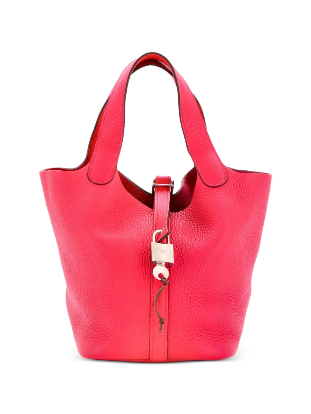 Hermès Pre-Owned Picotin Lock Bag Tricolor Clemence PM bucket bag - Rosa
