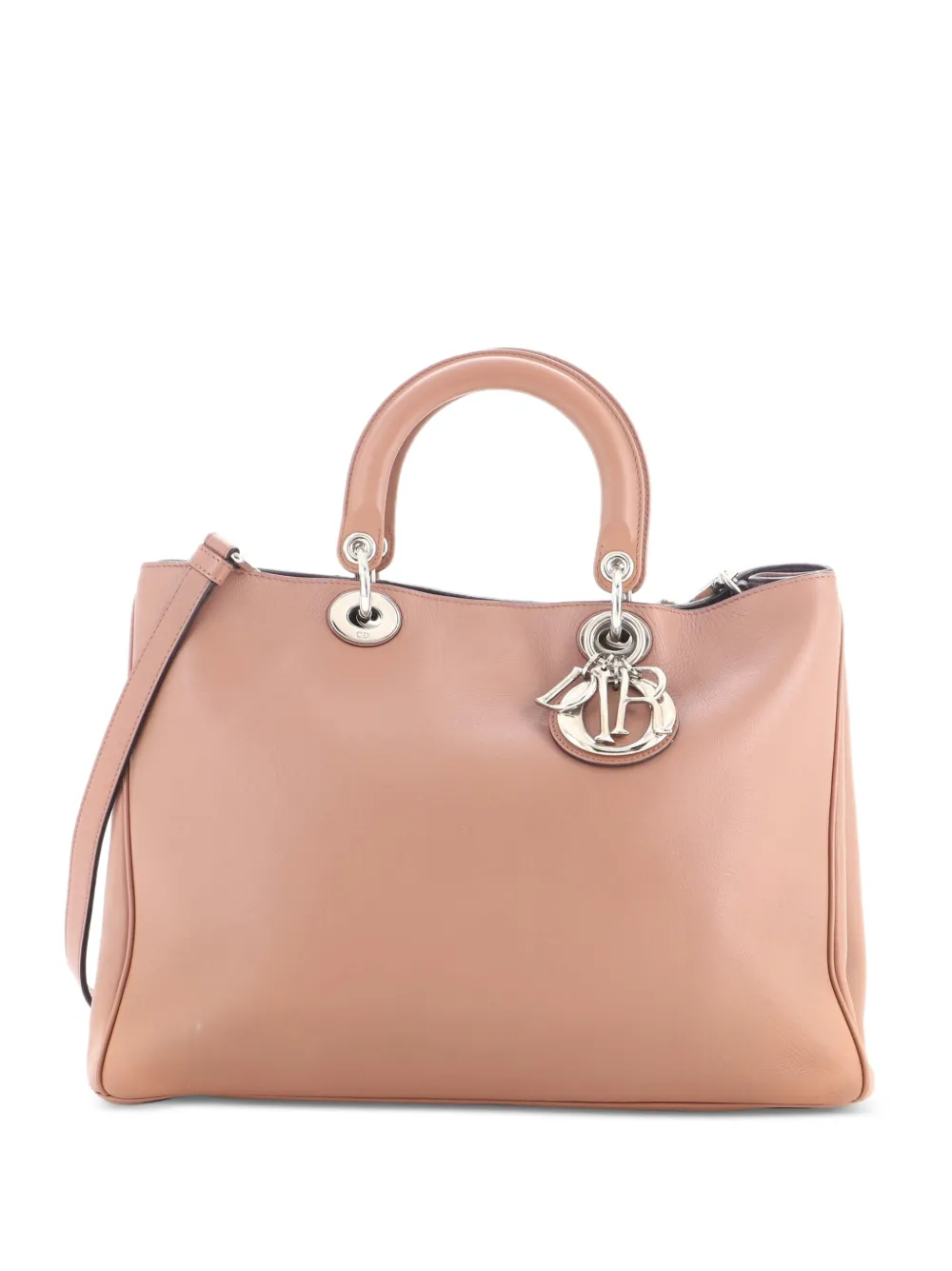 Christian Dior Pre-Owned Großer Diorissimo Smooth Tote Bag aus Kalbsleder - Nude