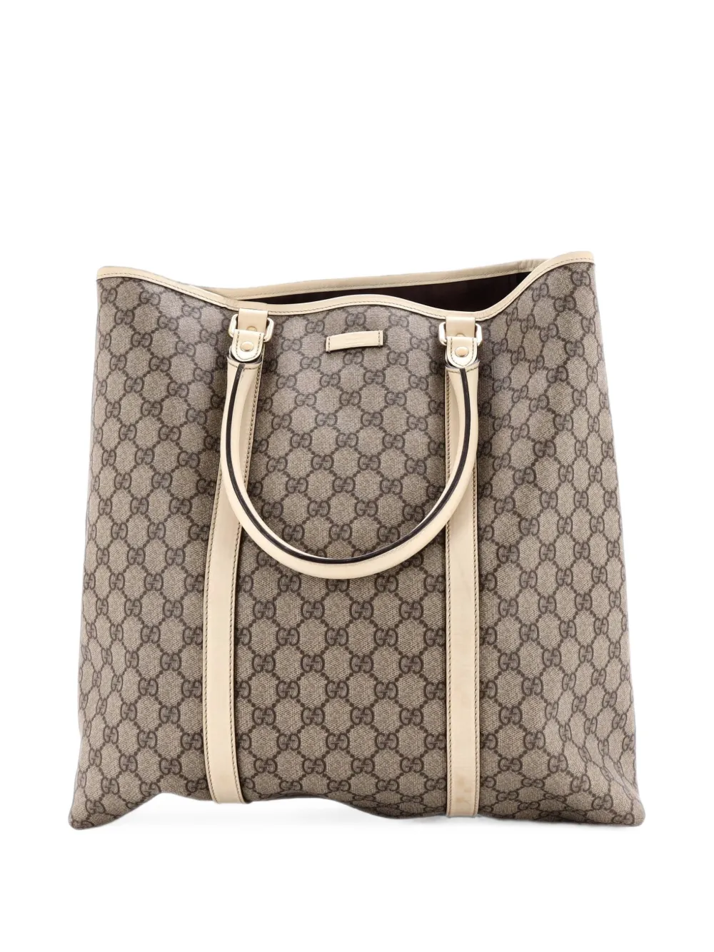 Gucci Pre-Owned Joy GG Coated Canvas with Leather Large tote bag - Brown
