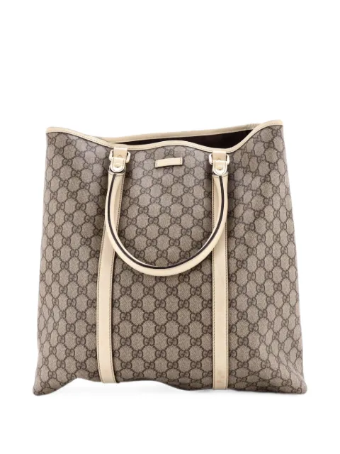 Gucci Pre-Owned Joy GG Coated Canvas with Leather Large tote bag