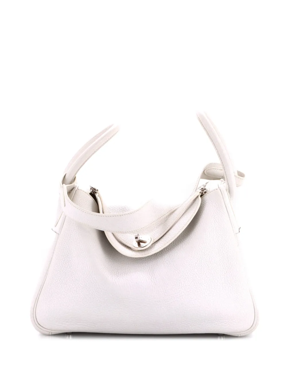 Hermès Pre-Owned Lindy Bag Clemence 30 shoulder bag - Bianco