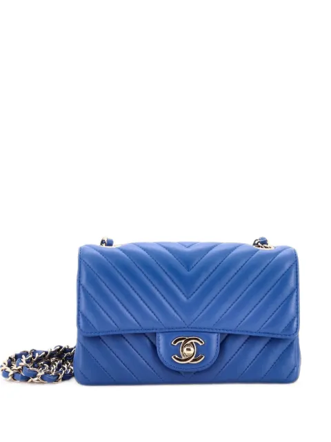 CHANEL Pre-Owned Classic Single Flap Bag Chevron Lambskin Mini shoulder bag