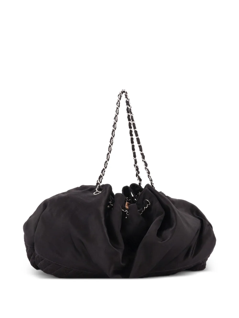 CHANEL Pre-Owned Melrose Cabas Satin Large tote bag - Nero