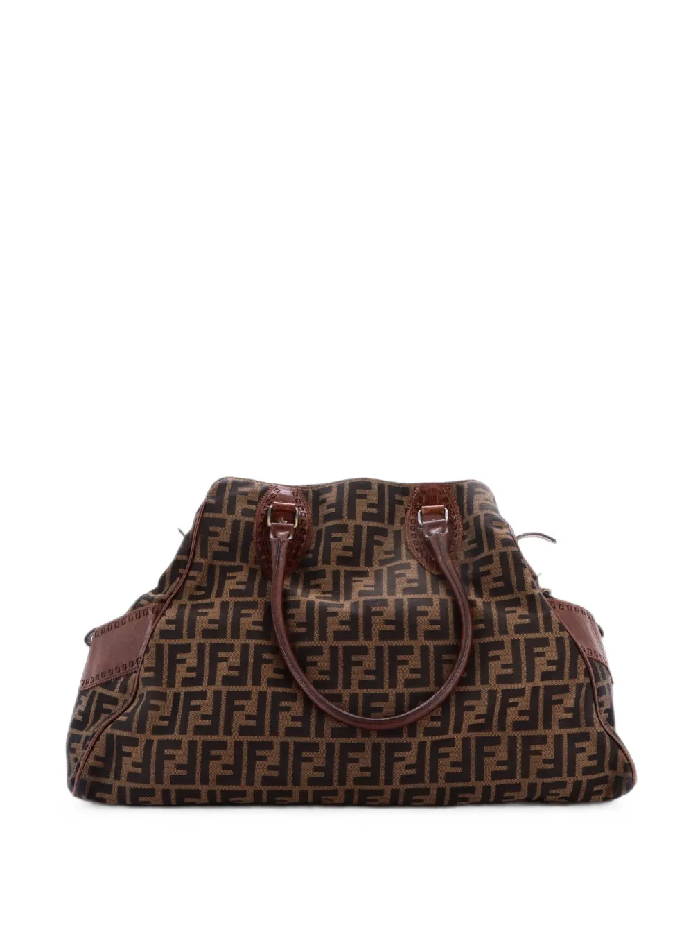 Fendi Pre-Owned sac à main Bag Du Jour Zucca Canvas Medium - Marron