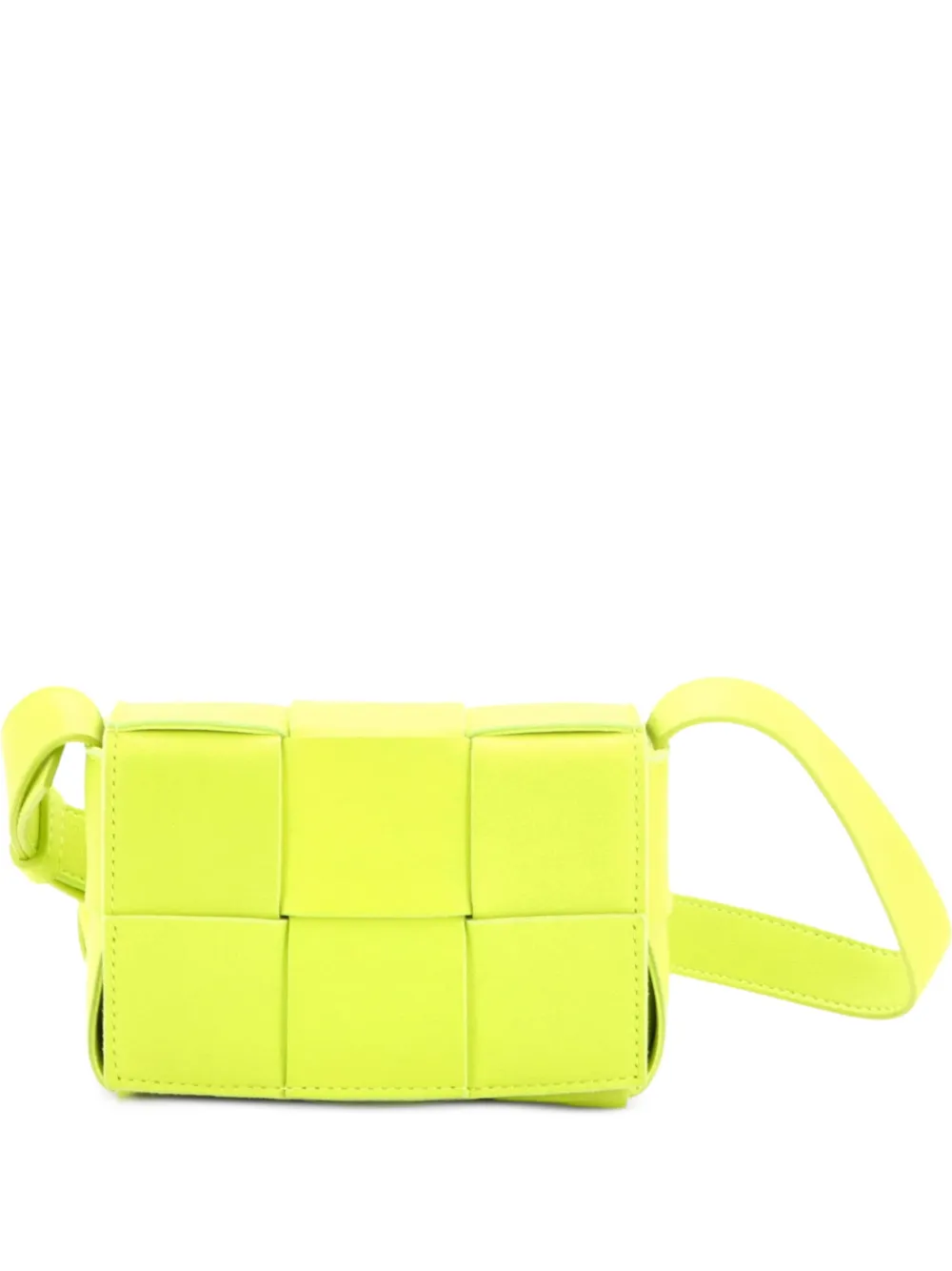 Bottega Veneta Pre-Owned Cassette Maxi Intrecciato Candy Umhängetasche - Gelb