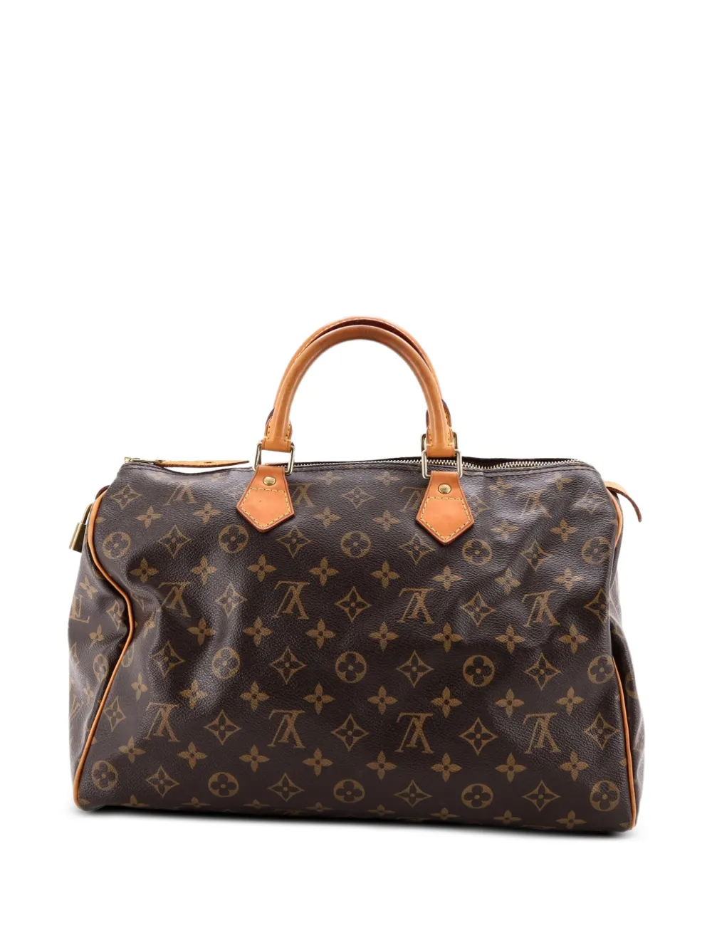 Louis Vuitton Pre-Owned Speedy MonogrammCanvas-Satchel-Tasche 35cm - Braun