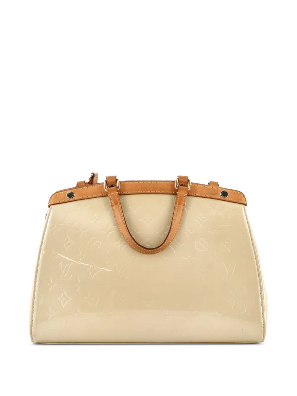 Louis Vuitton Pre-Owned Brea Handbag Monogram Vernis MM satchel - Neutrals