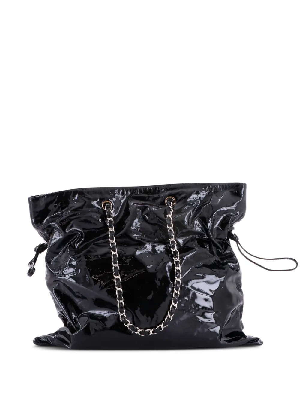 CHANEL Pre-Owned Bon Bon Patent Large tote bag - Nero