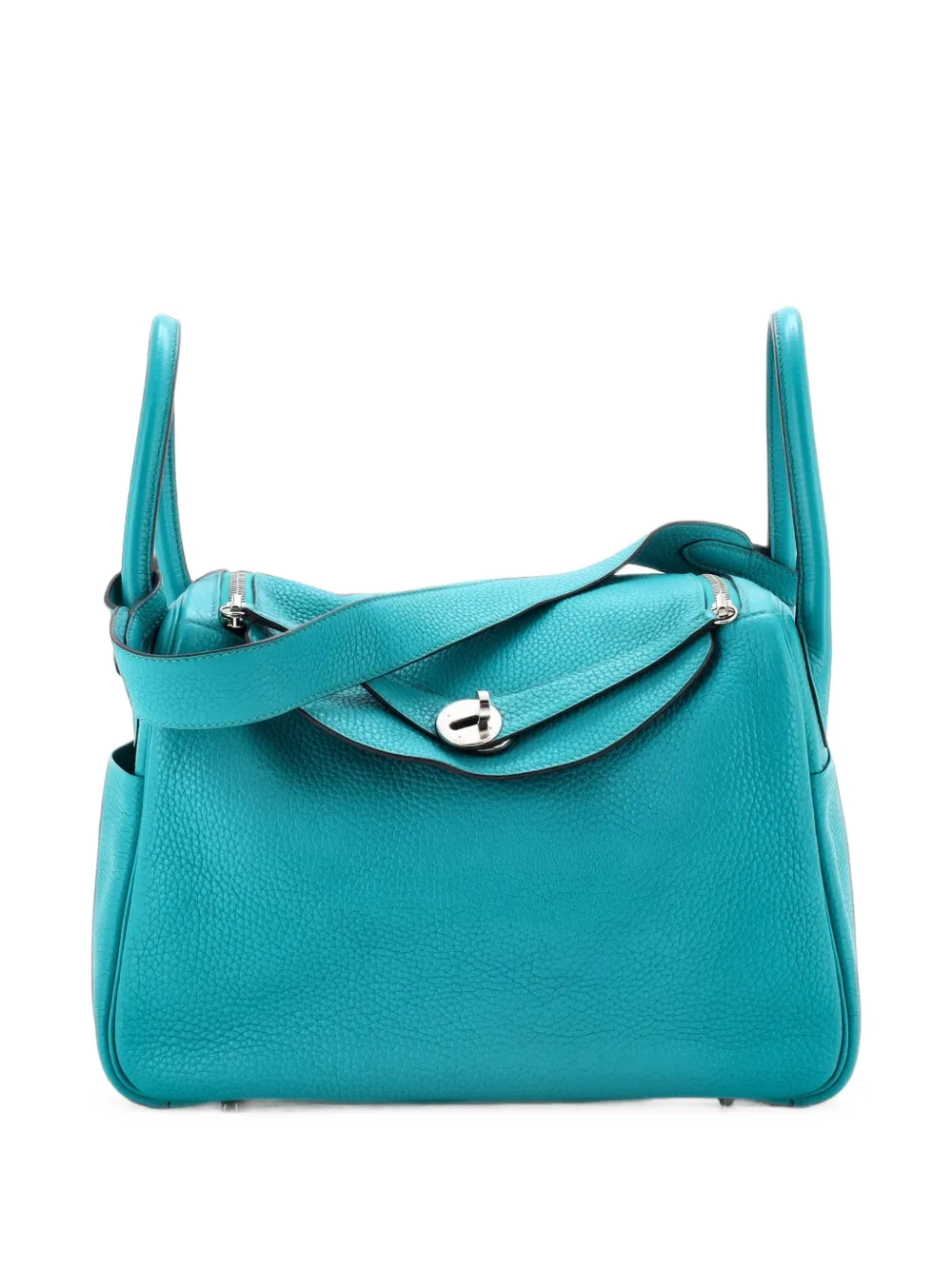 Hermès Pre-Owned Lindy Bag Clemence Schultertasche 30cm - Blau