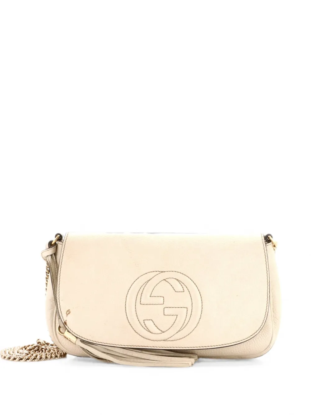 Gucci Pre-Owned Soho Chain Leather Medium crossbody bag - Toni neutri