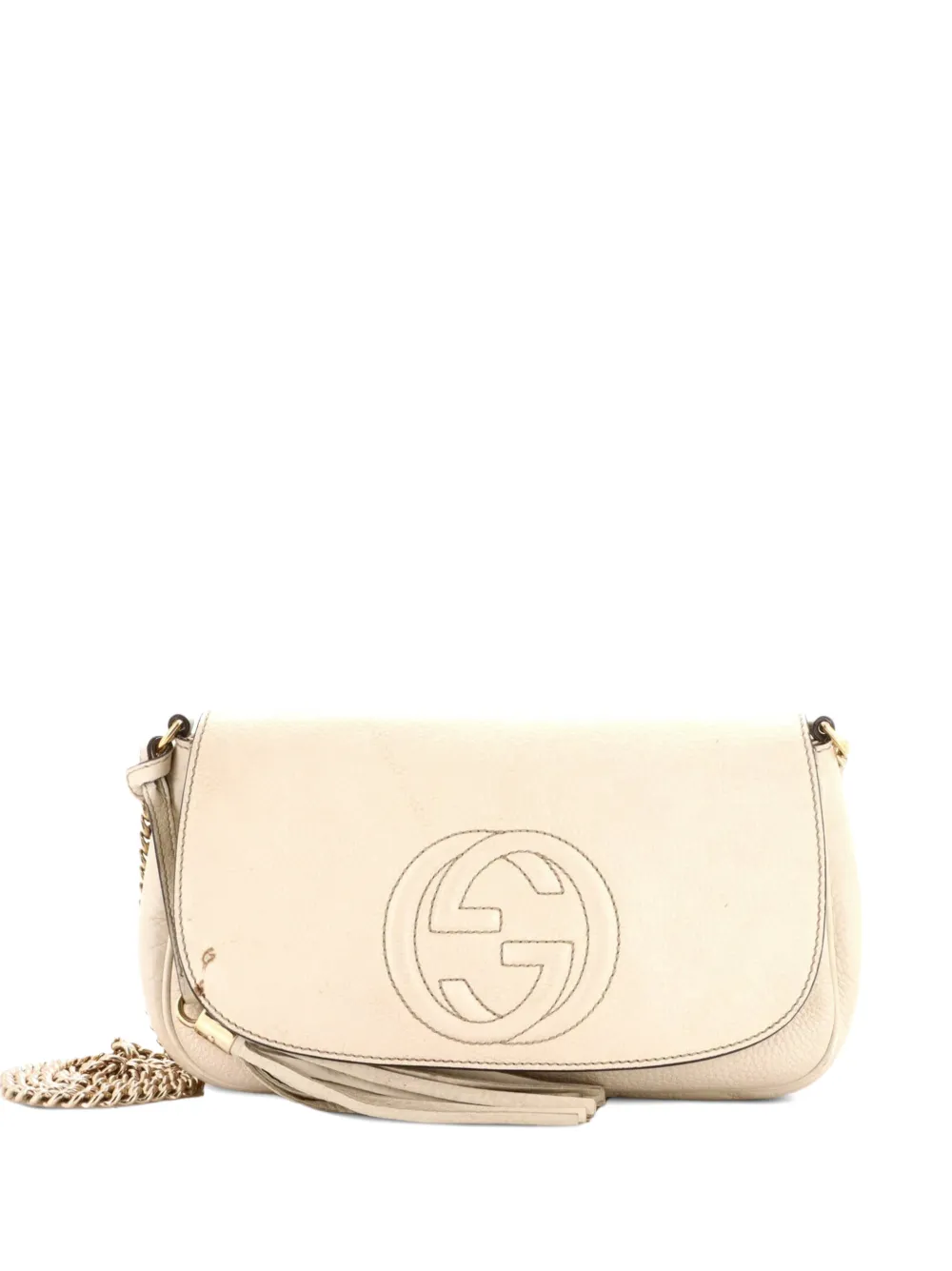 Gucci Pre-Owned Soho Chain Leather Medium crossbody bag - Toni neutri