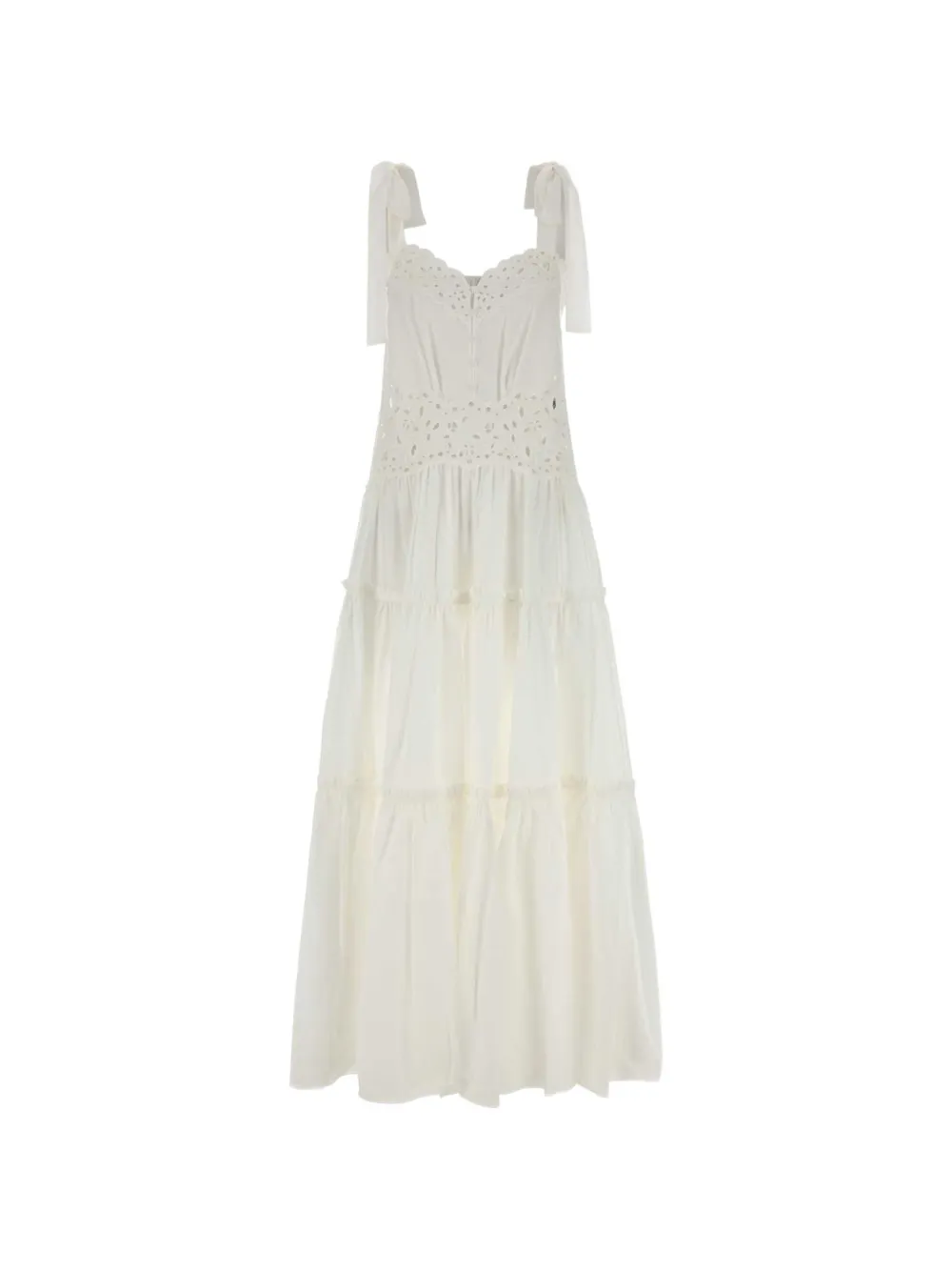 Chloé broderie-anglaise tiered maxi dress