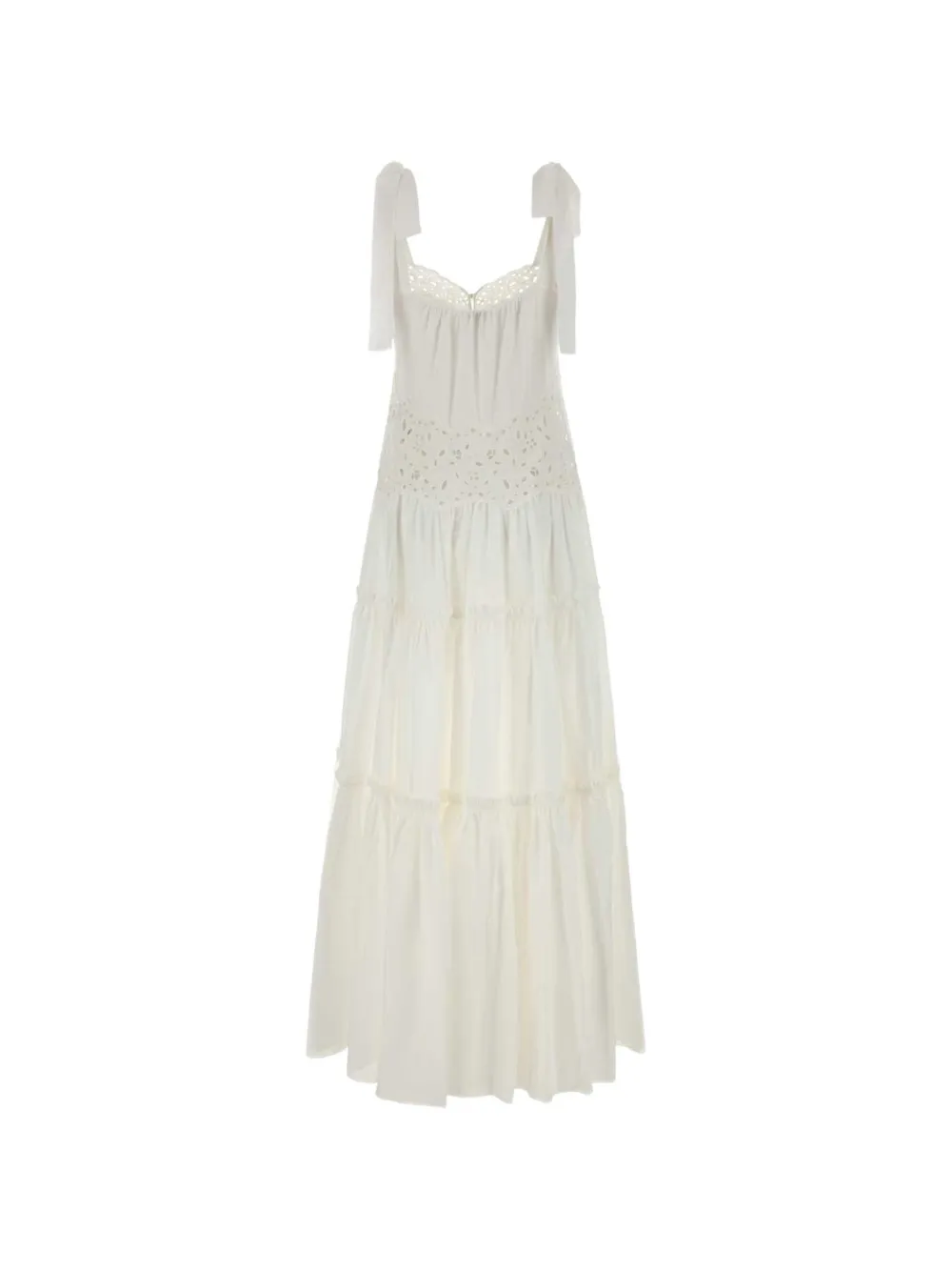 Chloé Broderie anglaise jurk Wit