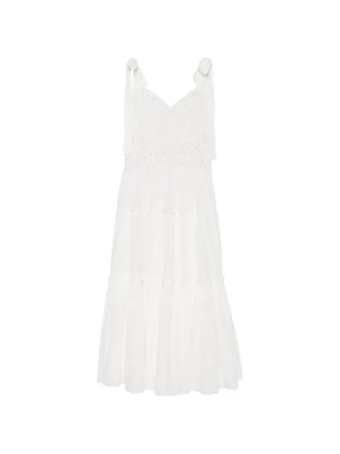 Chloé broderie-anglaise tiered maxi dress
