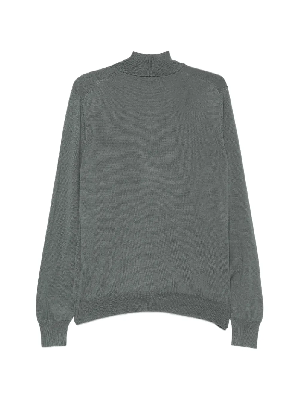Barba Poloshirt met halve rits Groen