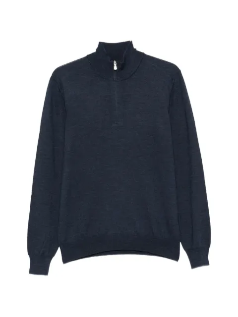 Barba quarter-zip knitted sweater