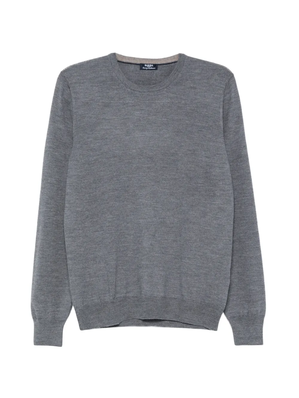 Barba crew-neck sweater - Grigio