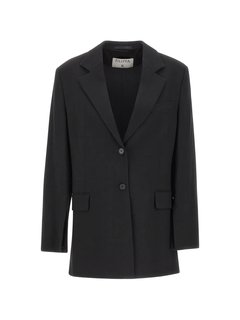 Filippa K Single-breasted Wool-blend Blazer In Black