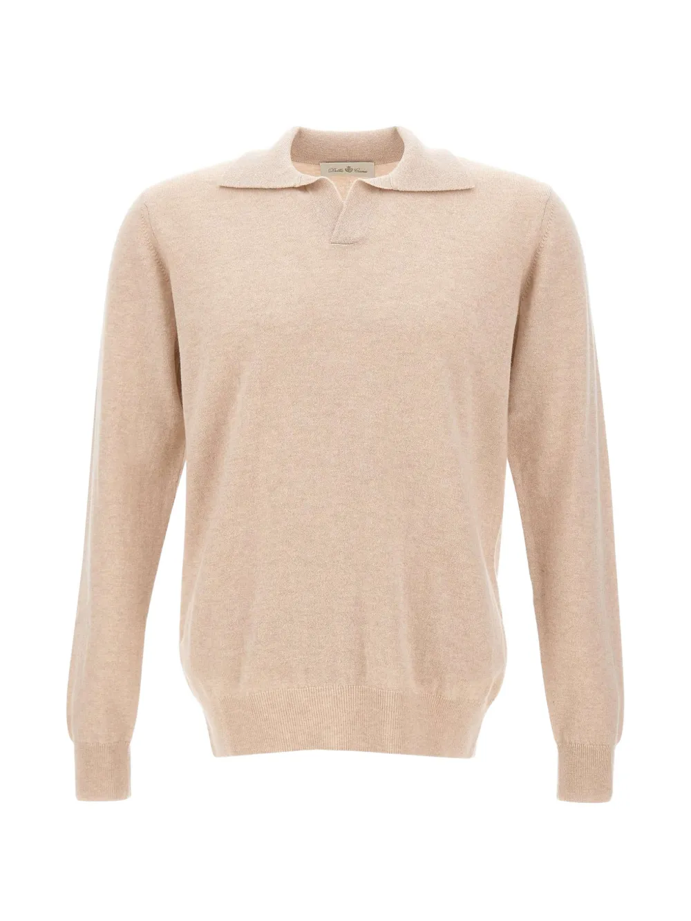 Della Ciana knit long-sleeve polo shirt