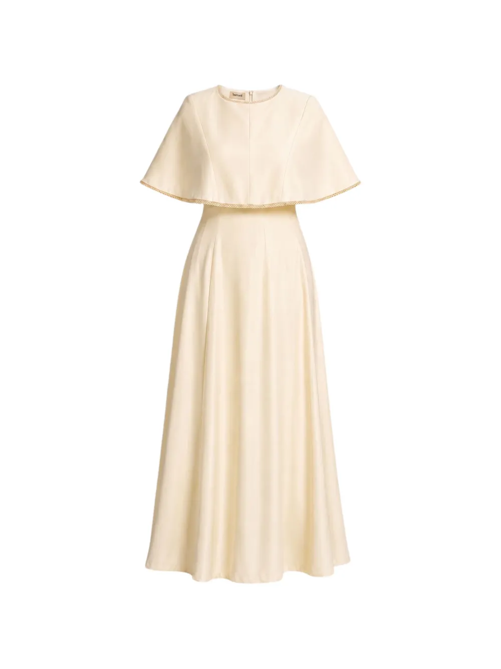 Baruni maxi Alya cape-overlay dress - Toni neutri