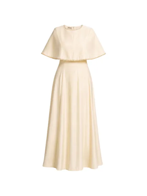 Baruni maxi Alya cape-overlay dress