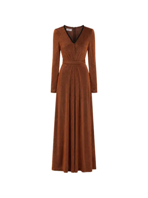 Baruni maxi embellished pleated dress
