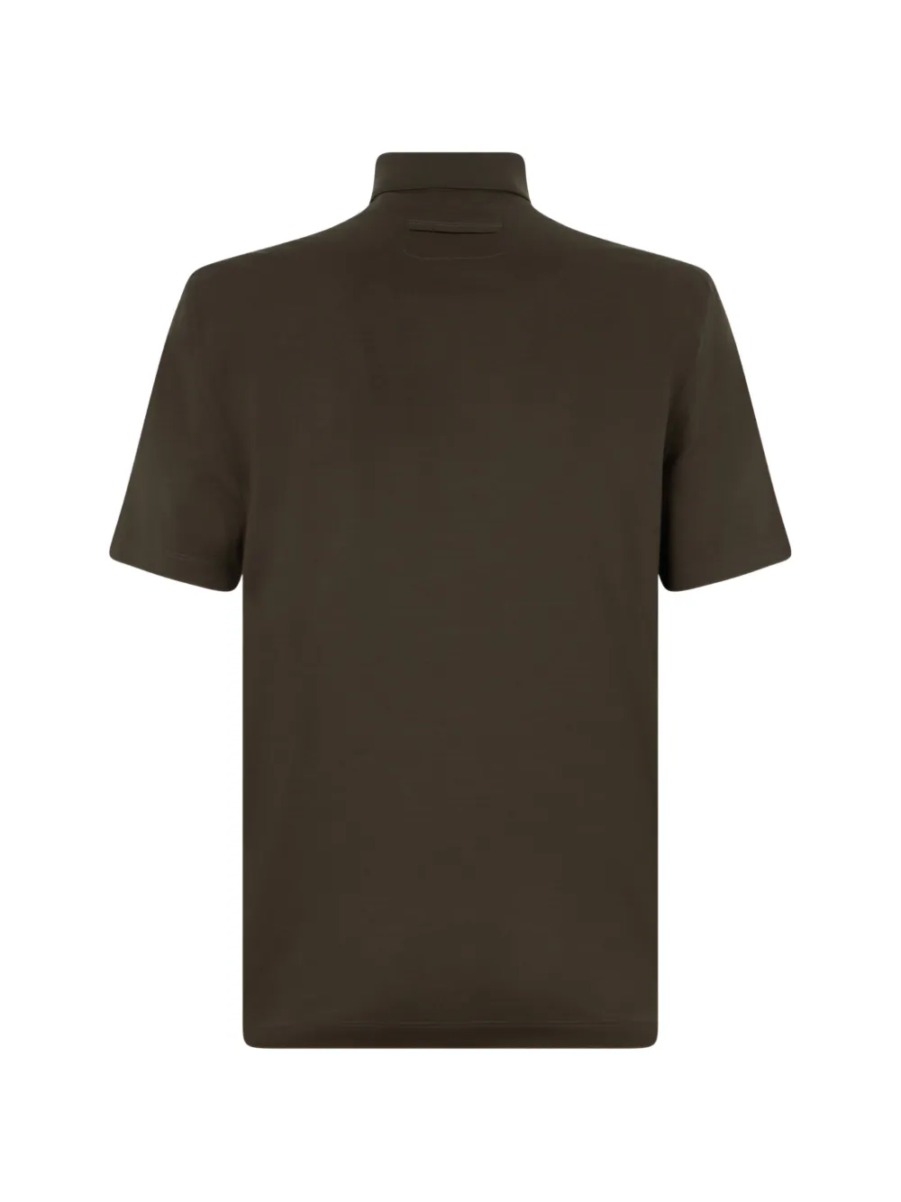 Zegna Katoenen poloshirt met korte mouwen Bruin