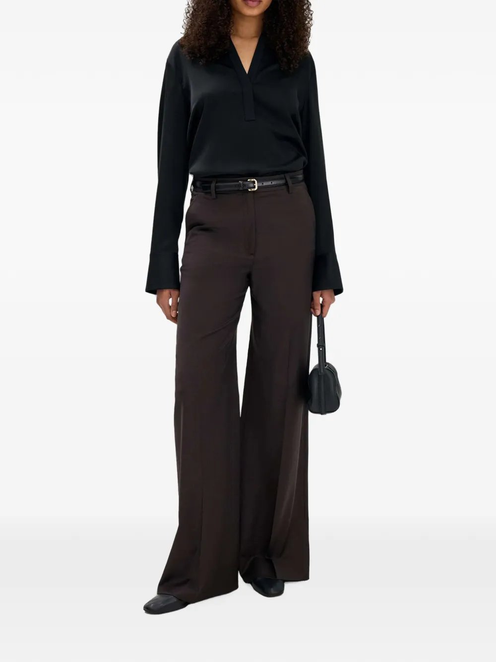 Filippa K Broek met wijde pijpen Bruin