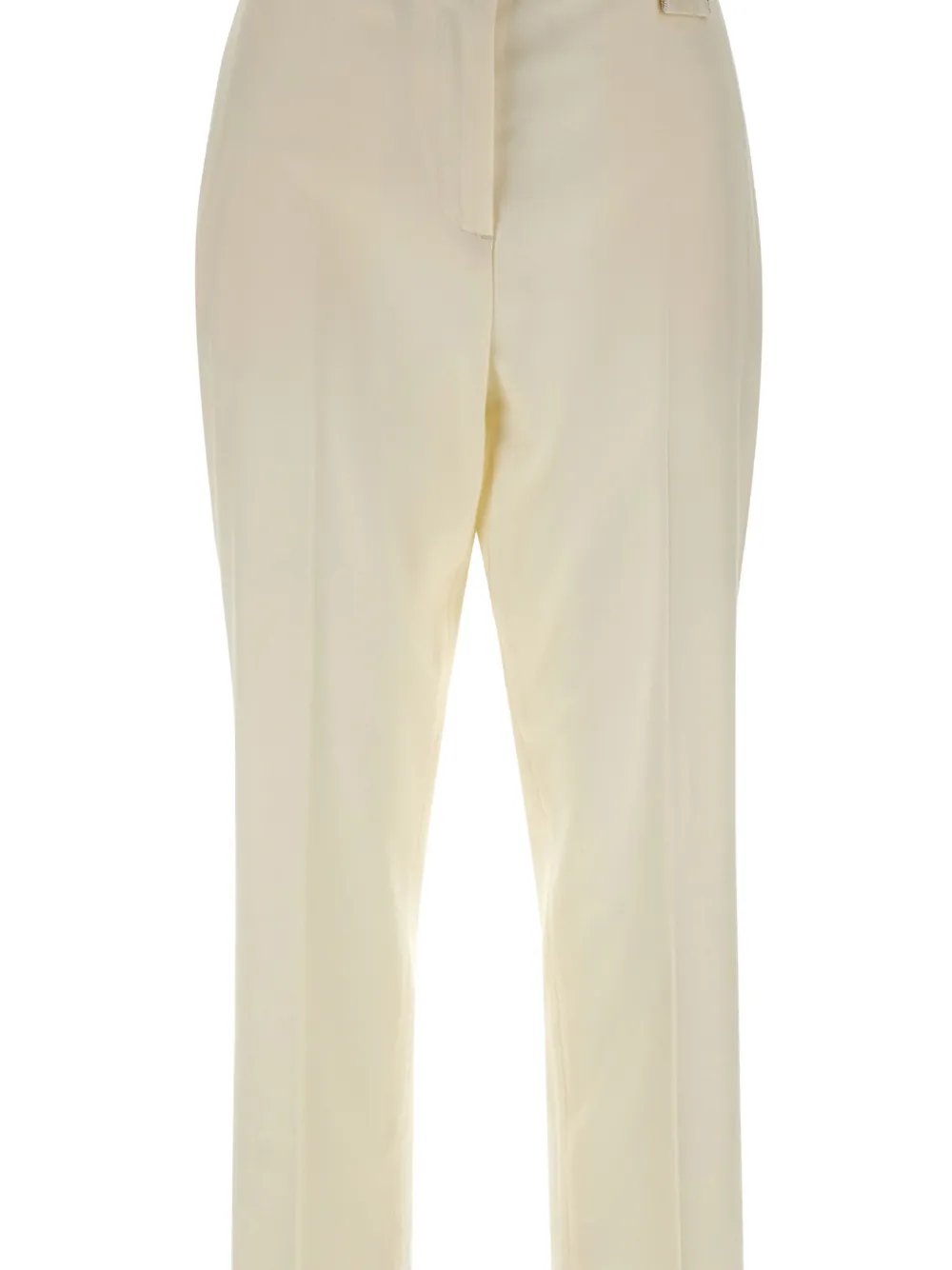 Fabiana Filippi Broek met lipdetail en diamantgaren Beige