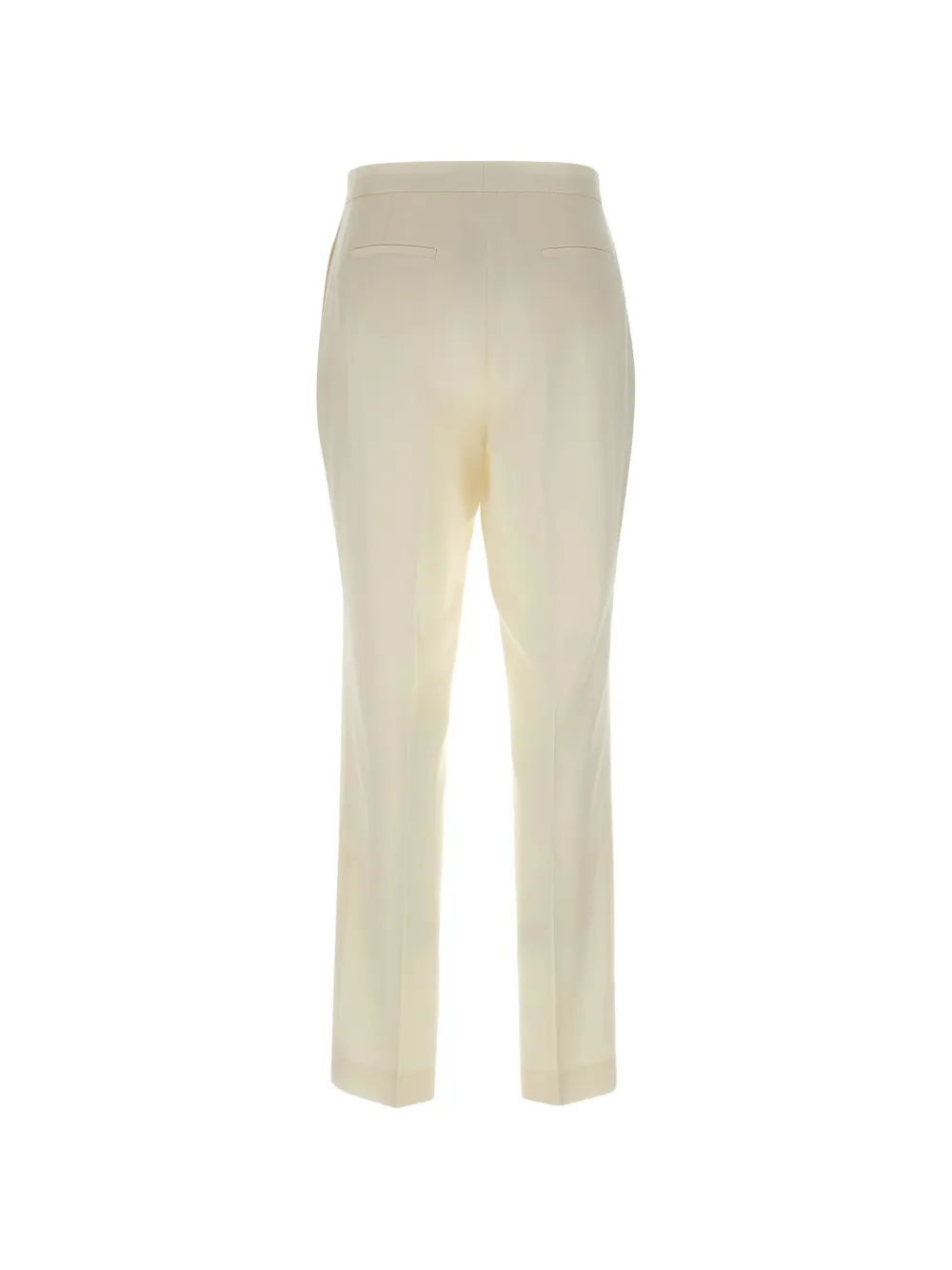 Fabiana Filippi Broek met lipdetail en diamantgaren Beige