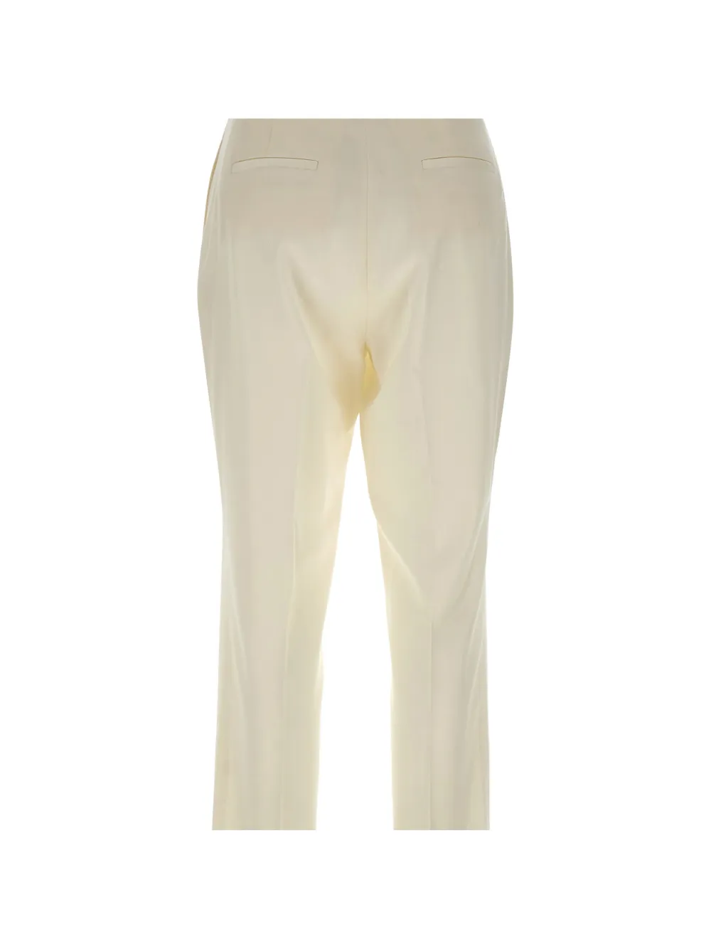 Fabiana Filippi Broek met lipdetail en diamantgaren Beige