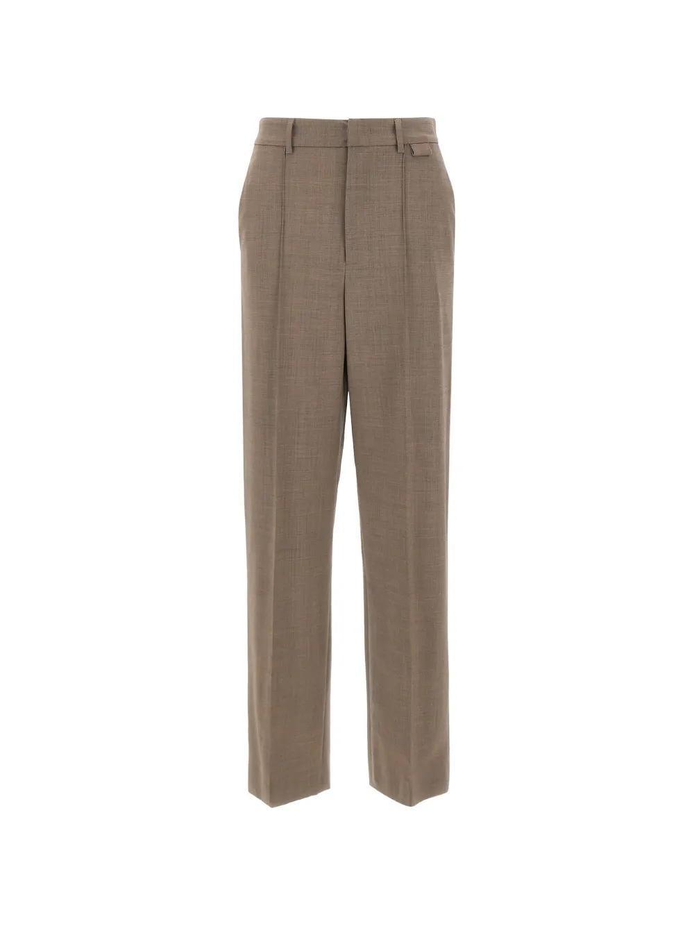 Fabiana Filippi Straight broek met gestikte persvouw Bruin