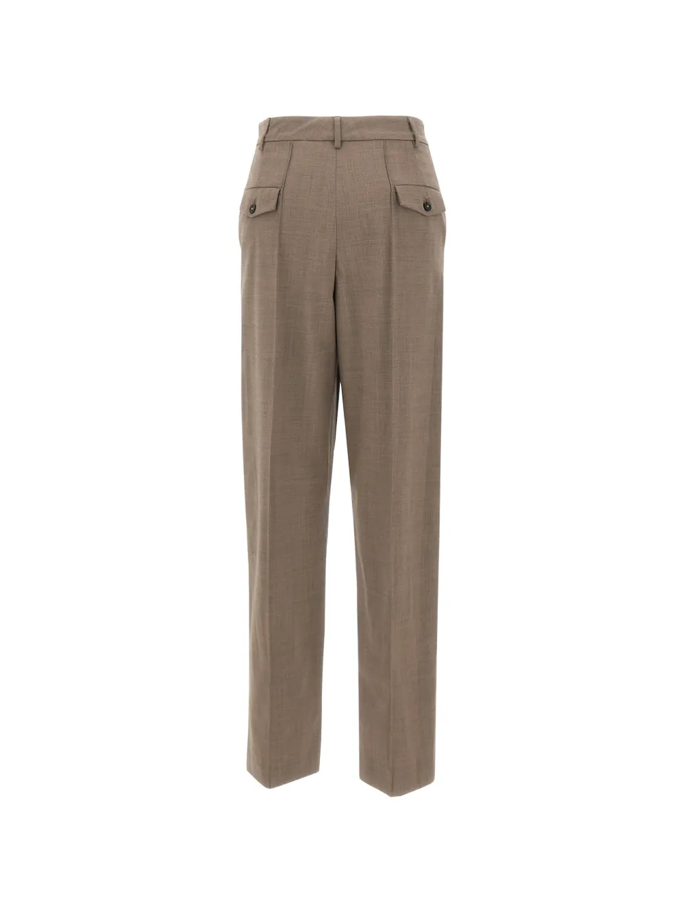 Fabiana Filippi Straight broek met gestikte persvouw Bruin