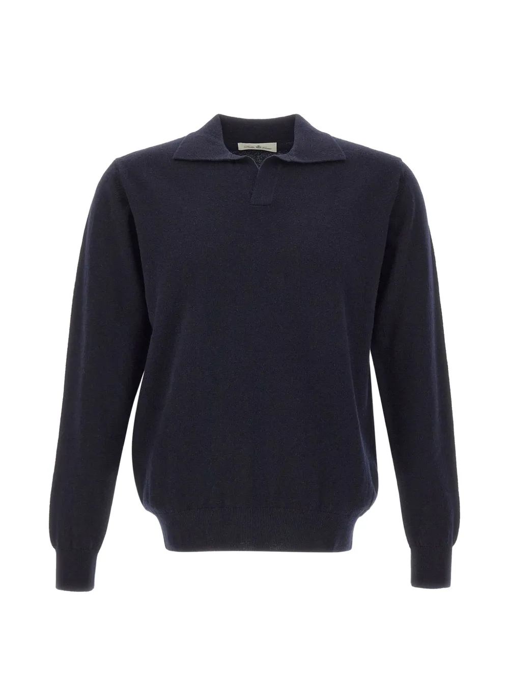 Della Ciana knit long-sleeve polo shirt