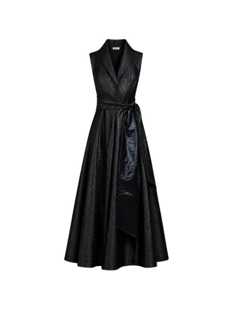 Baruni maxi Victoria embossed-finish gown